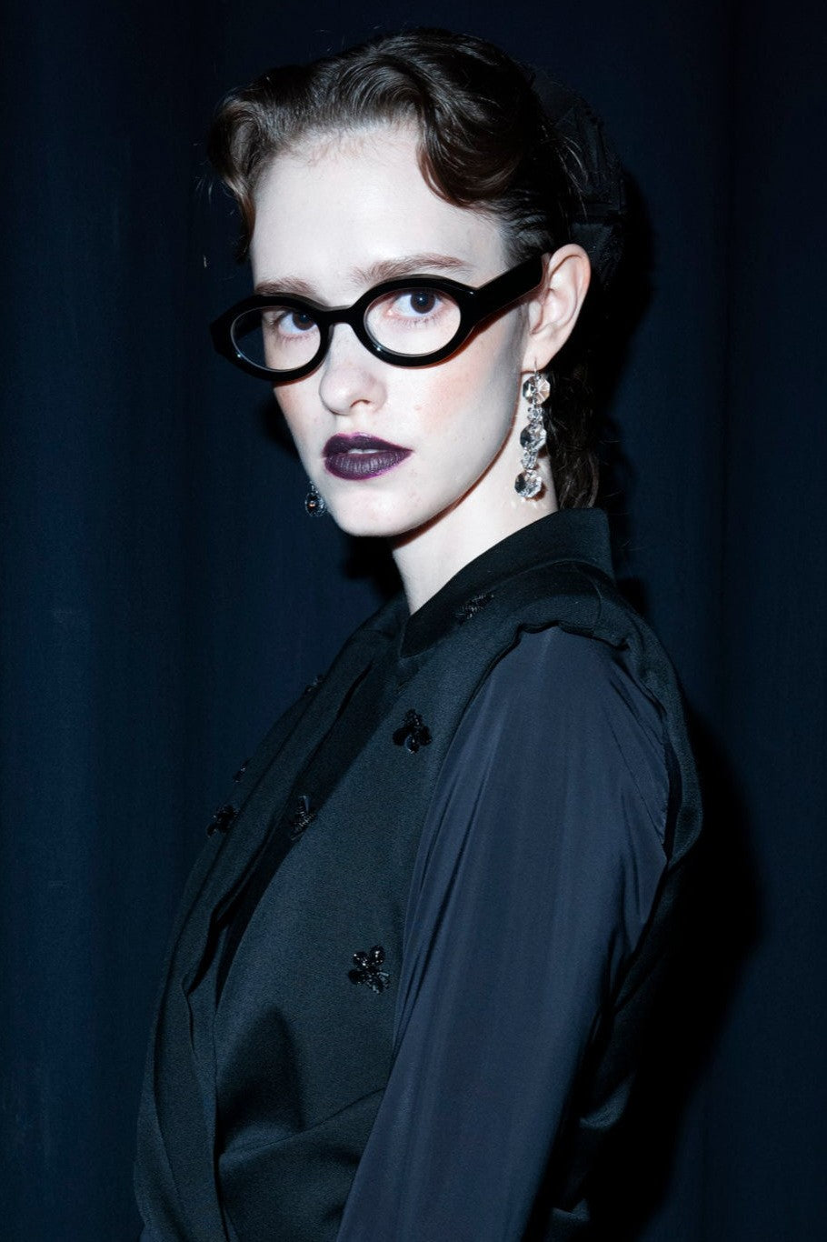 × BLANC OVAL TELEVISION-CUT GLASSES - FETICO