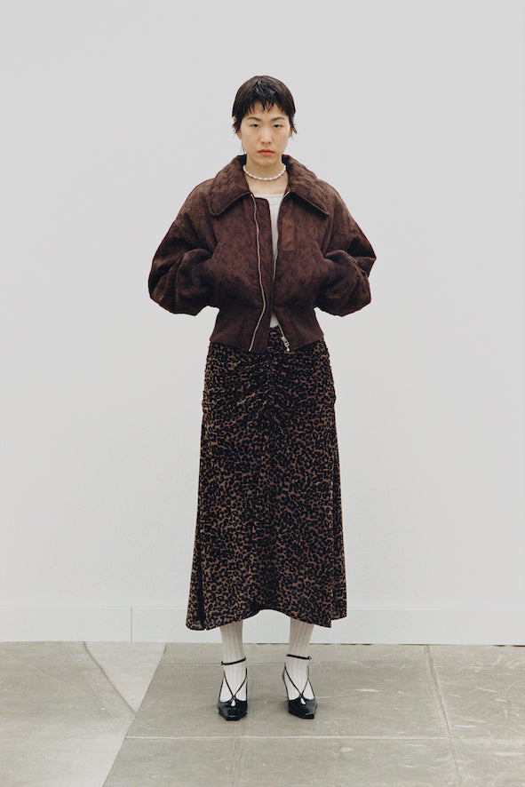 FLORAL JACQUARD BOMBER JACKET - FETICO