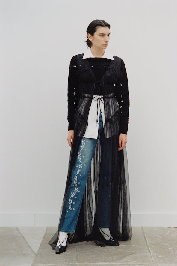 EMBROIDERED STRAIGHT JEANS - FETICO