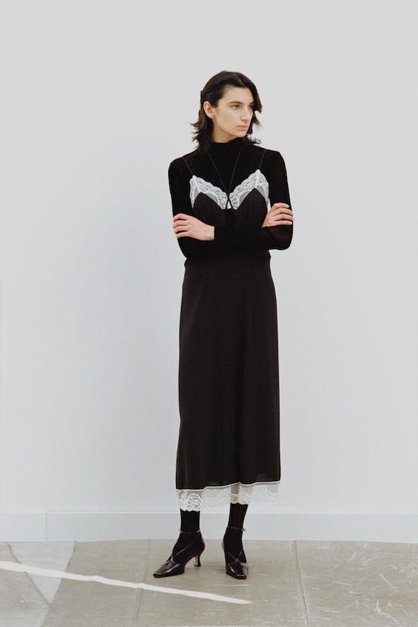 CREPE SLIP DRESS - FETICO
