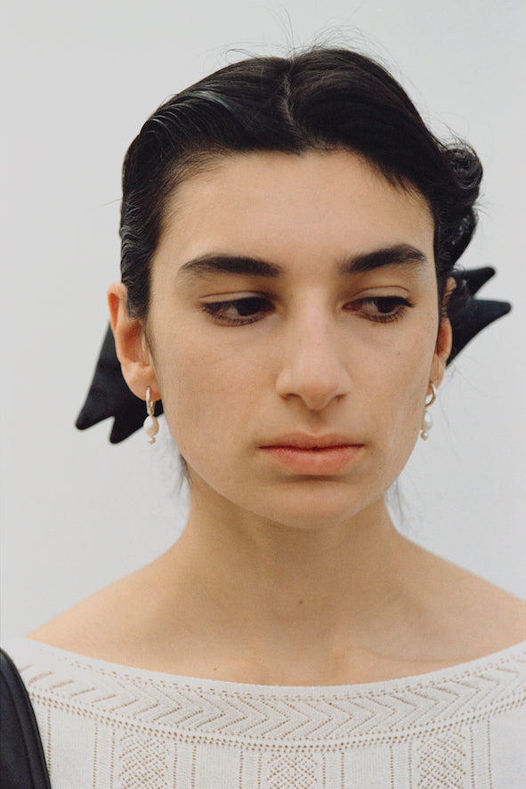 VELVET BOW HAIR CLIP - FETICO