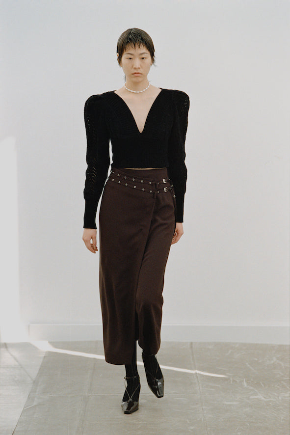 CREPE WRAP SKIRT - FETICO