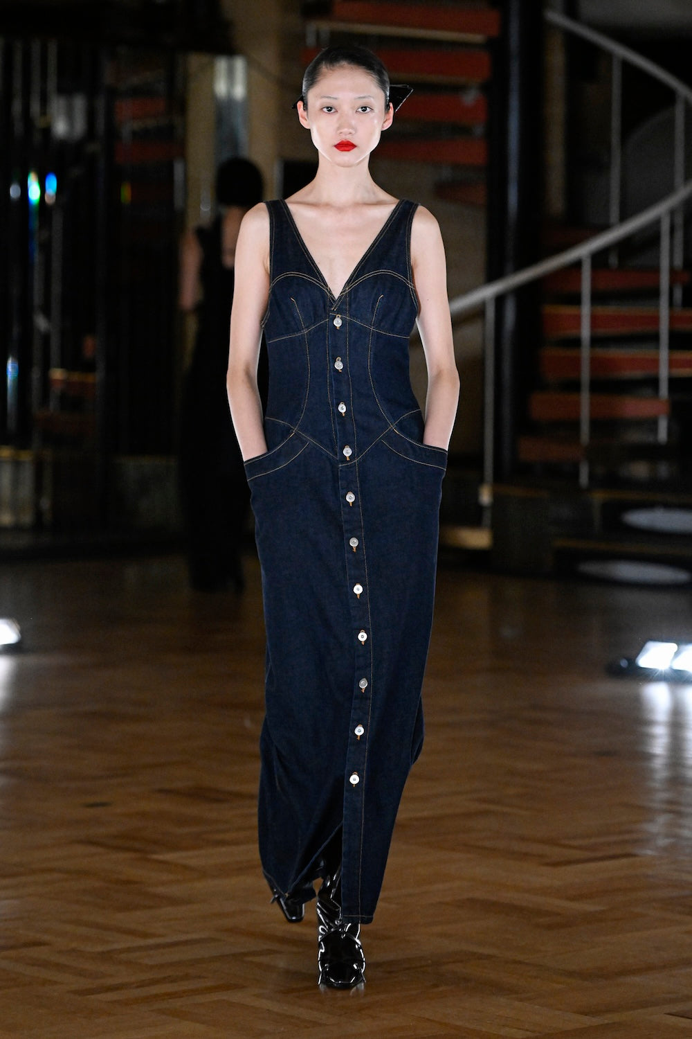DENIM SLEEVELESS DRESS - FETICO