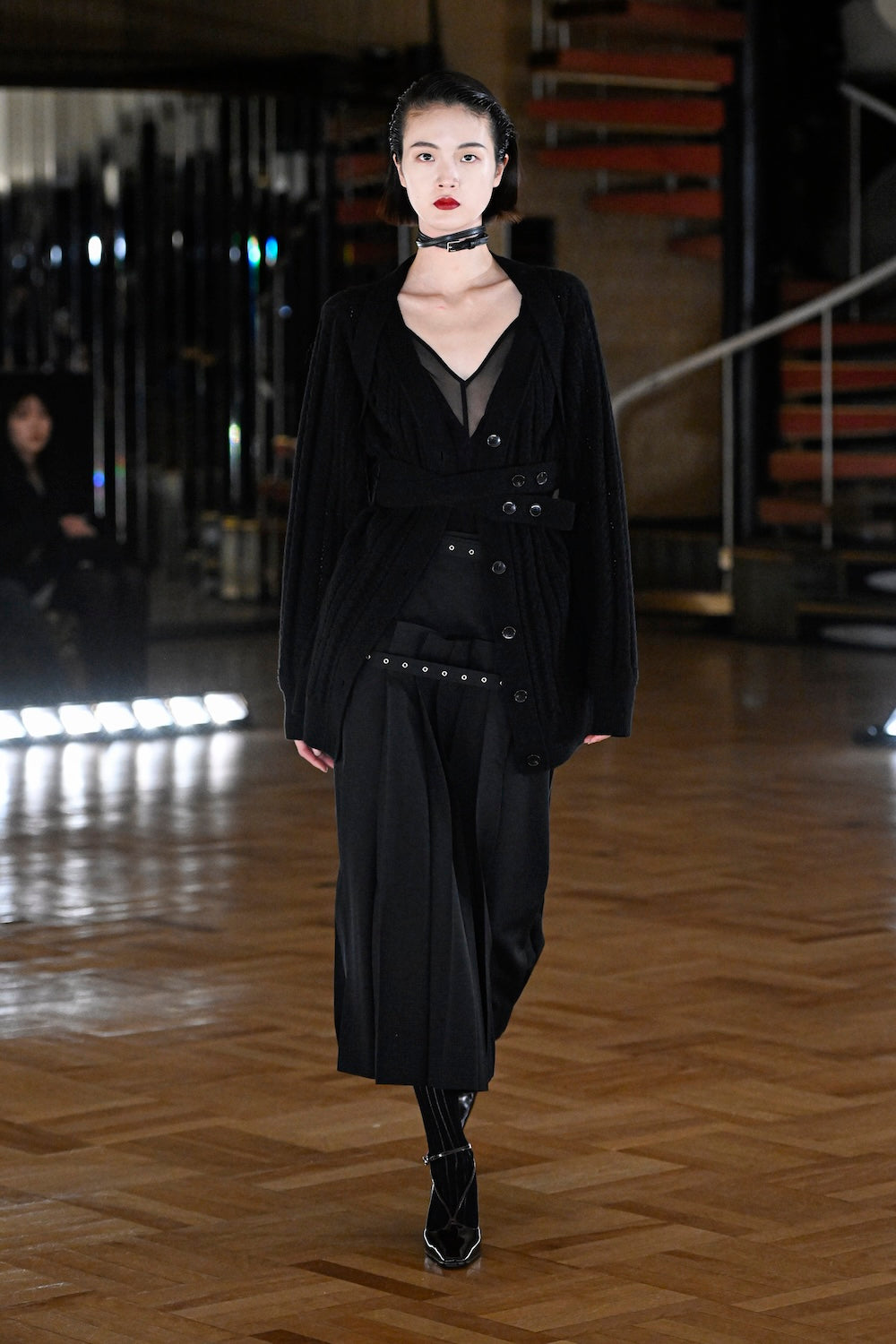 PLEATED WRAP MIDI SKIRT - FETICO