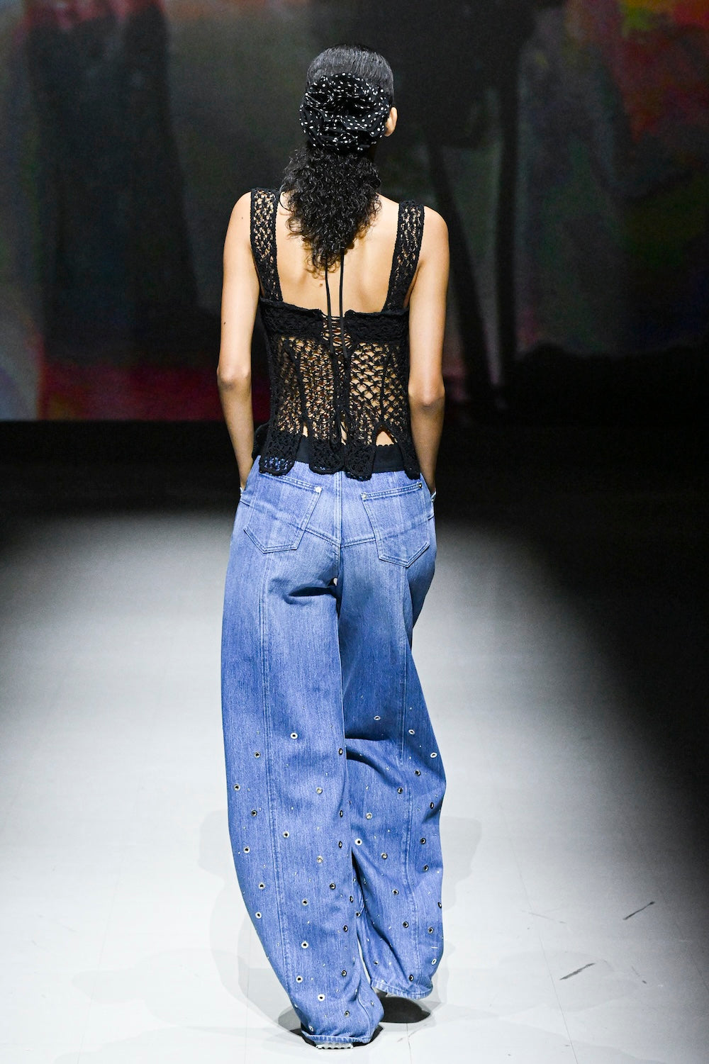 HAND-KNITTED ROSE BUSTIER - FETICO