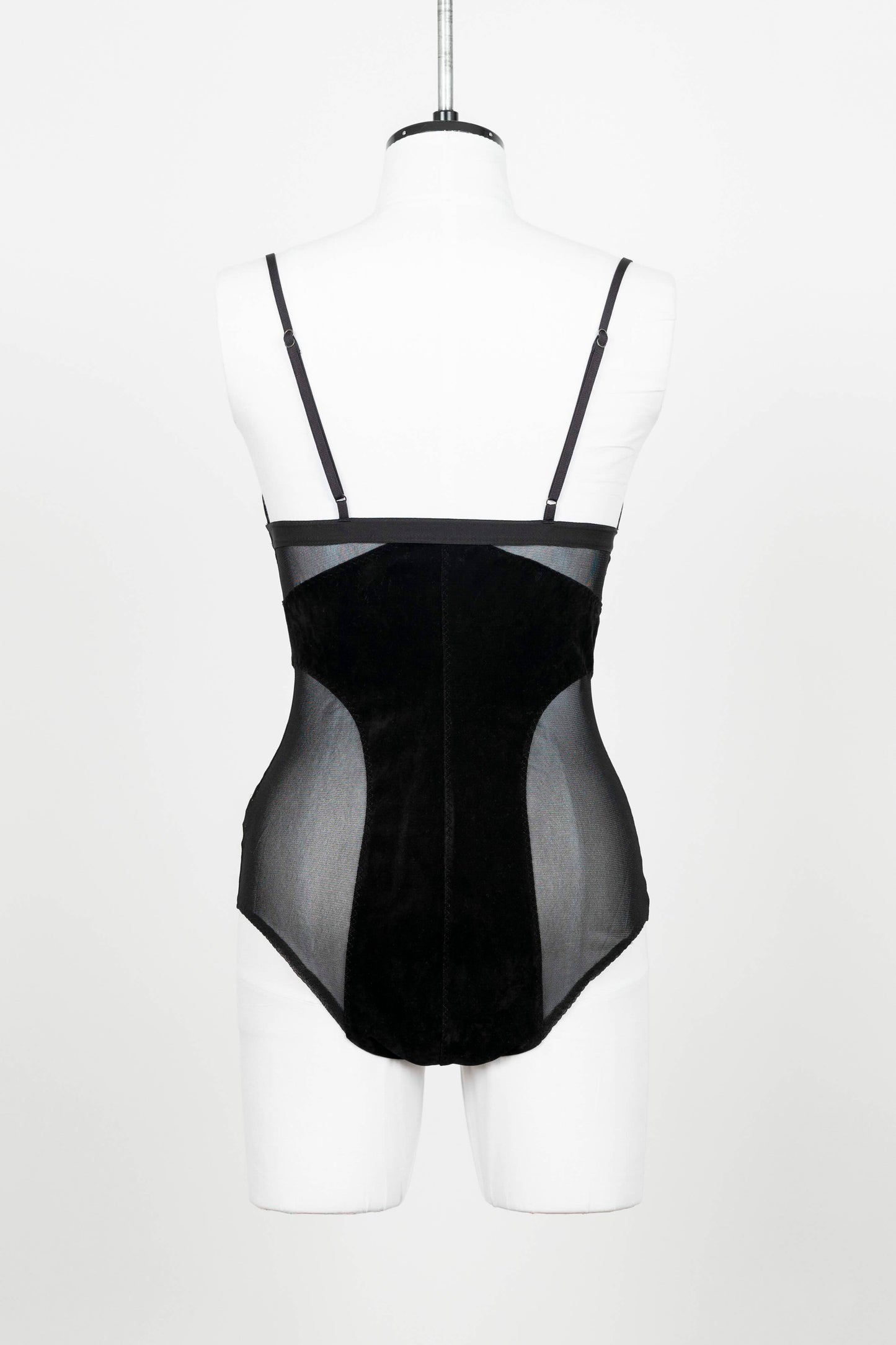 MESH COMBINED VELOUR BODYSUIT - FETICO