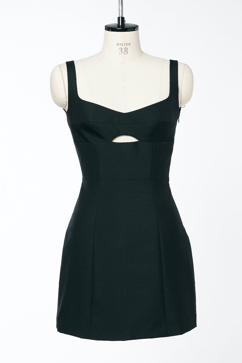 OPEN-BACK BUSTIER MINI DRESS