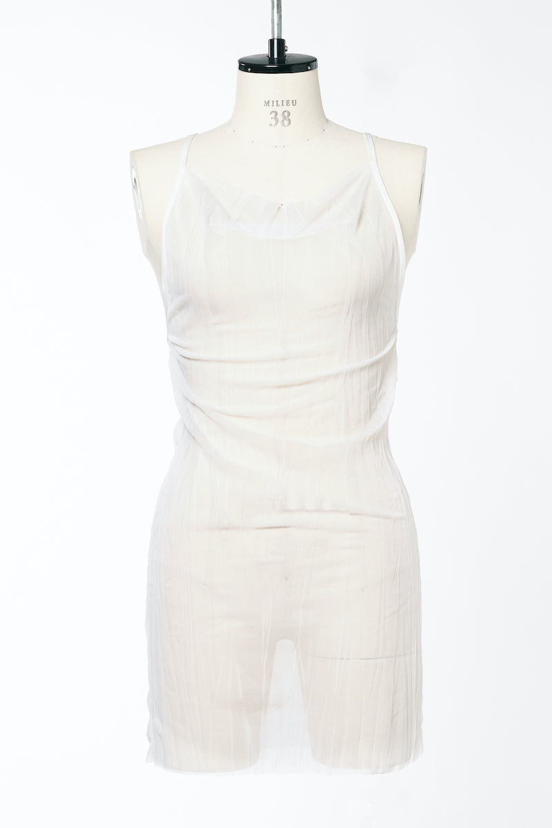 WRINKLE SHEER CAMI DRESS - FETICO