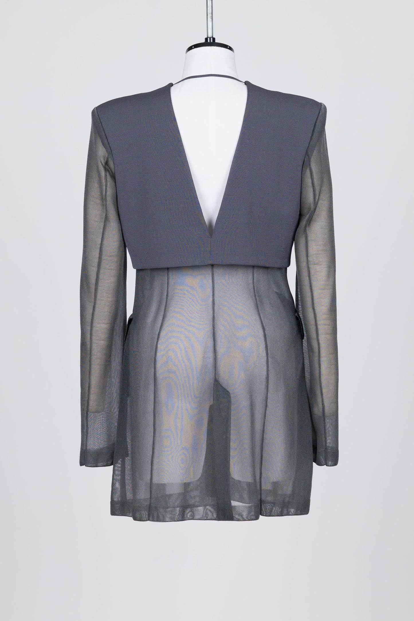 SHEER COMBINED KNIT JACKET - FETICO