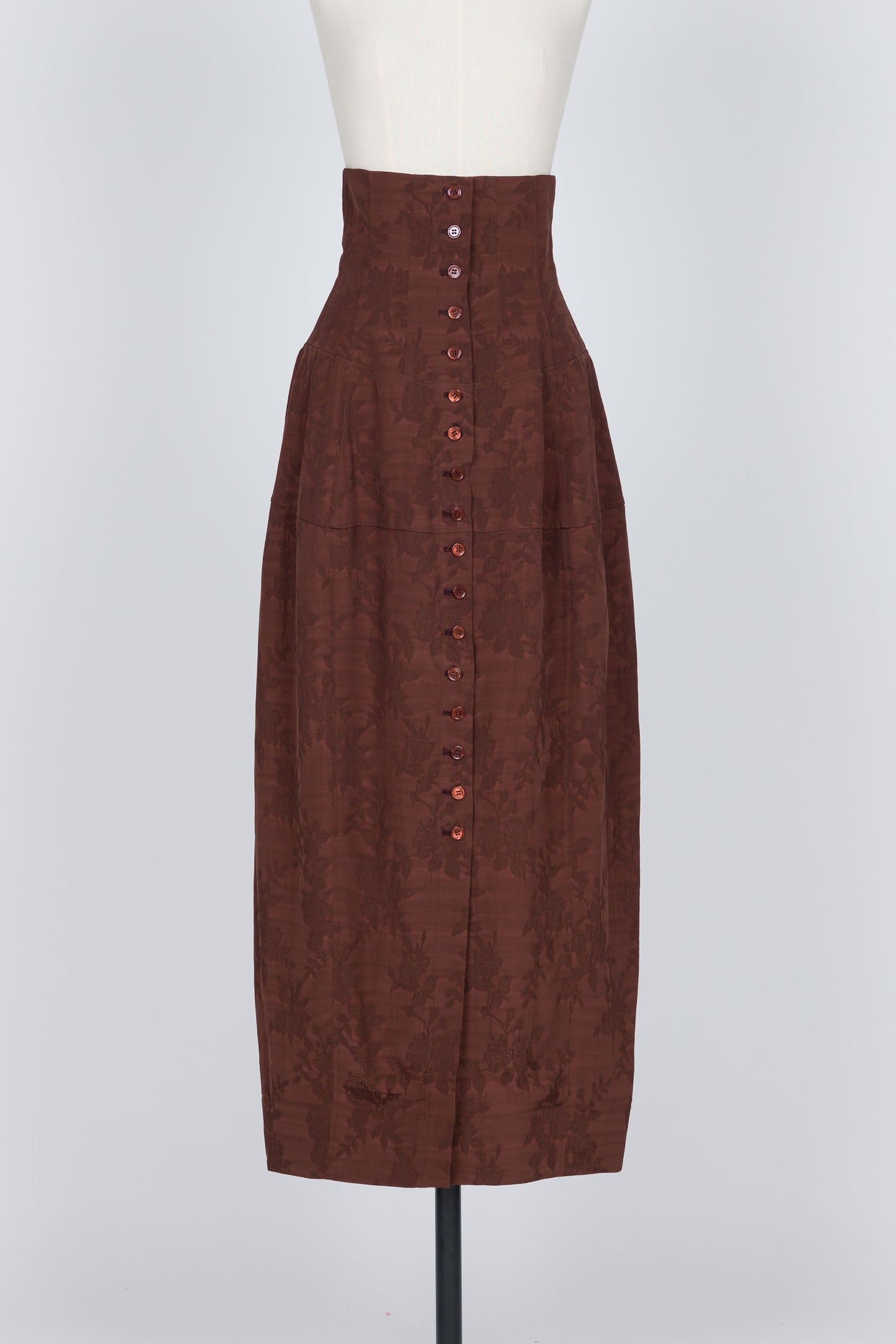 ROSE JACQUARD MAXI SKIRT - FETICO