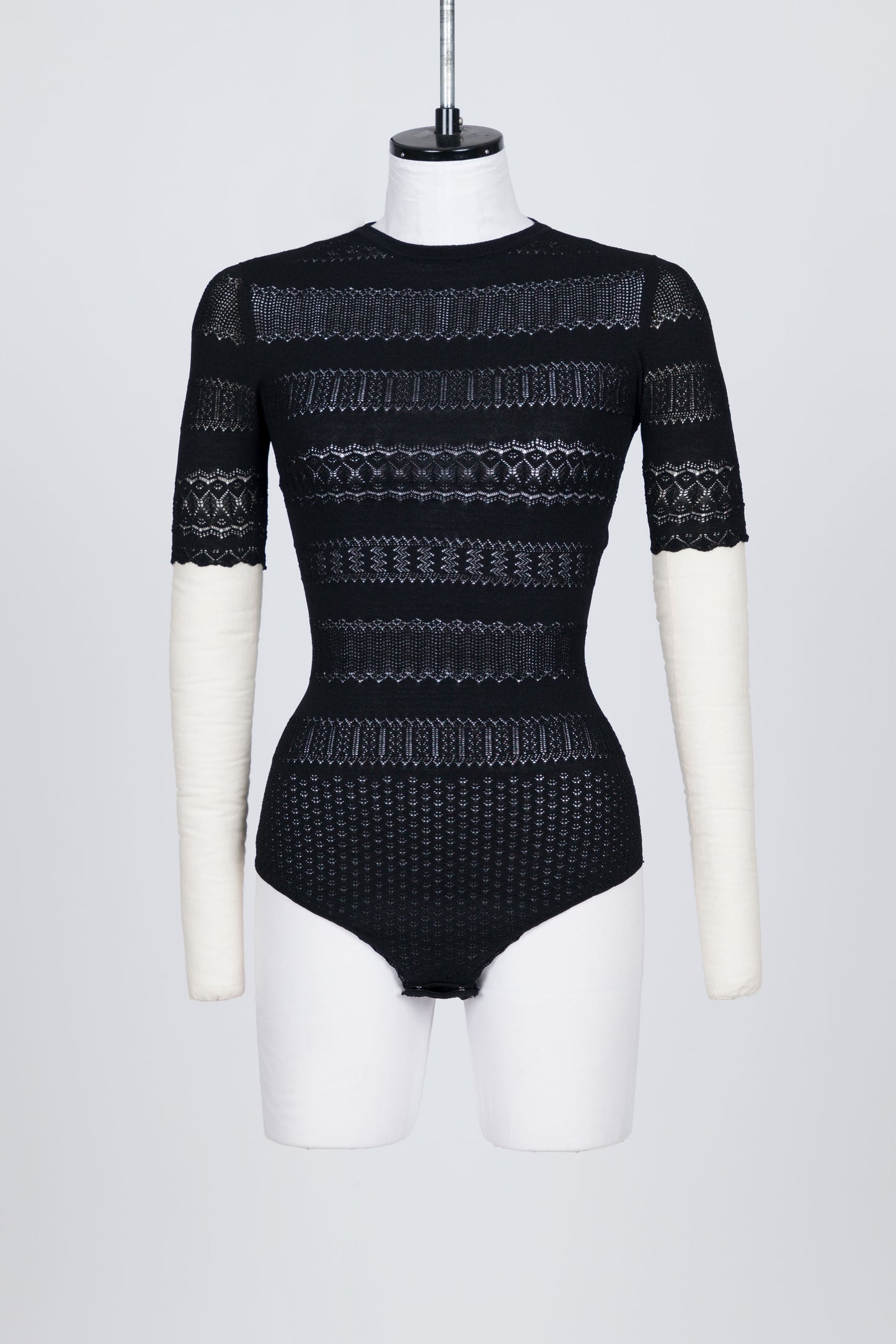 STRETCH LACE KNIT BODYSUIT - FETICO