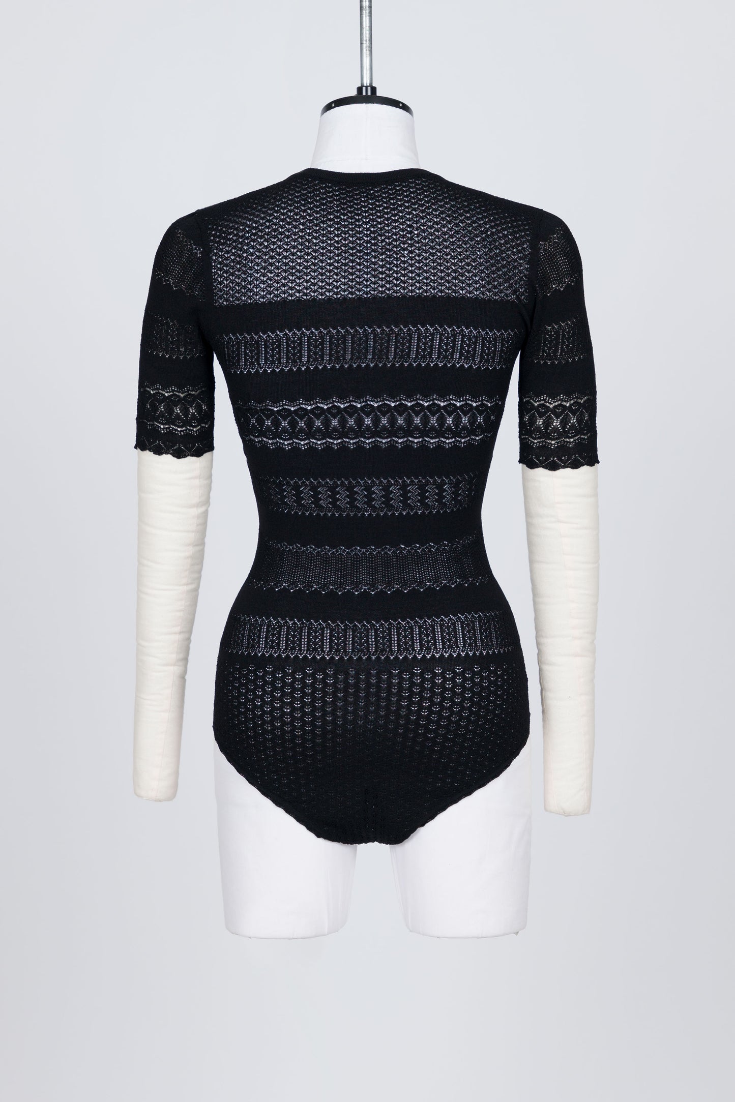 STRETCH LACE KNIT BODYSUIT - FETICO