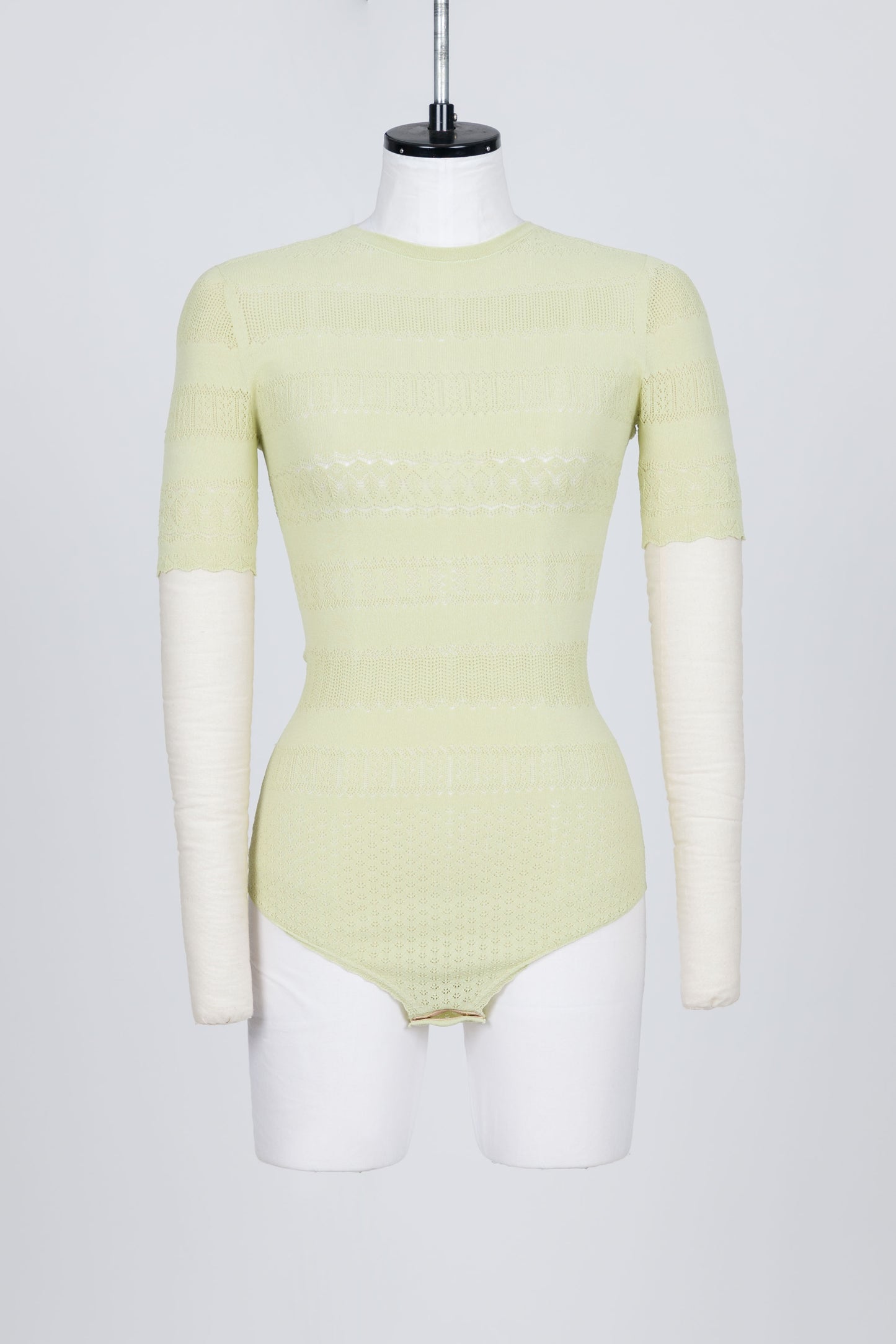 STRETCH LACE KNIT BODYSUIT - FETICO