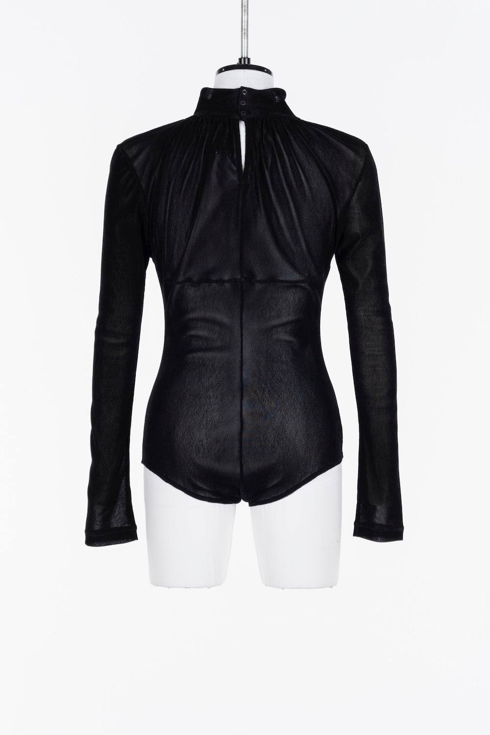 VELVET TULLE TURTLENECK BODYSUIT - FETICO