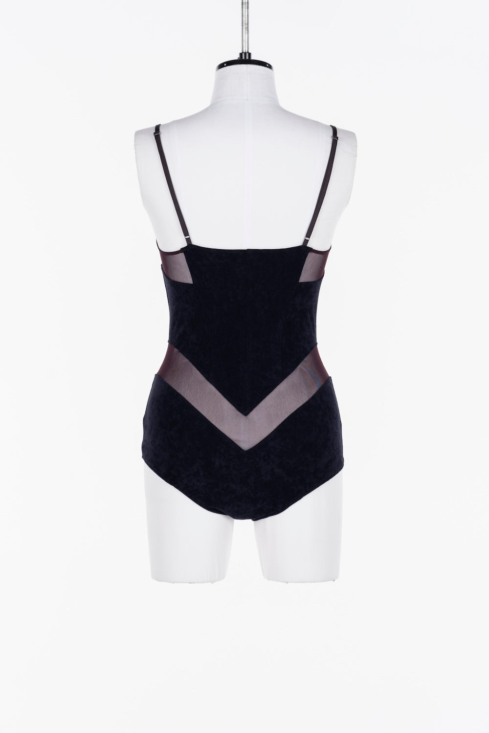 VELOUR PANELED BODYSUIT - FETICO