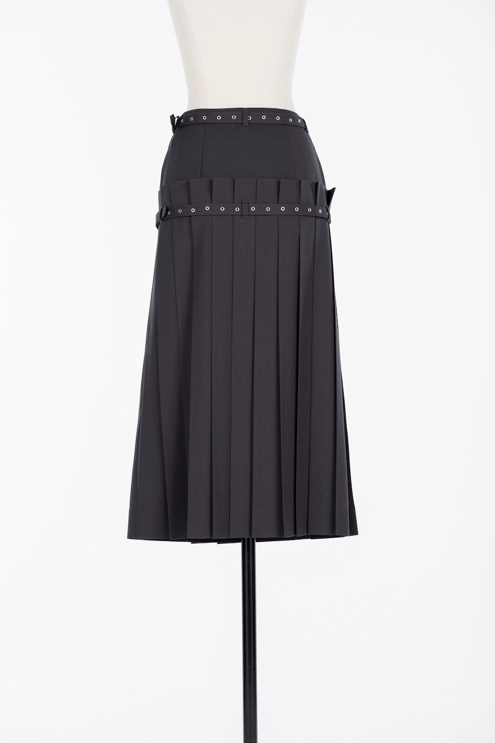 PLEATED WRAP MIDI SKIRT - FETICO