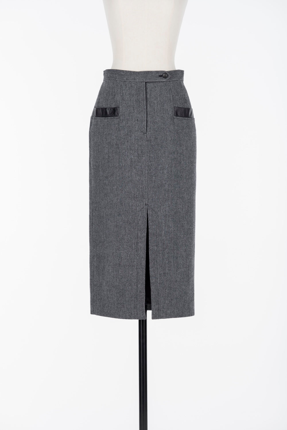 HERRINGBONE PENCIL SKIRT - FETICO