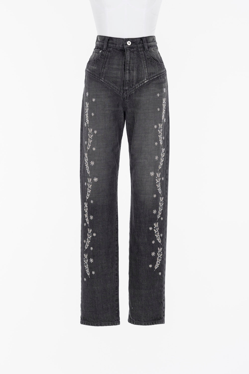 EMBROIDERED STRAIGHT JEANS - FETICO