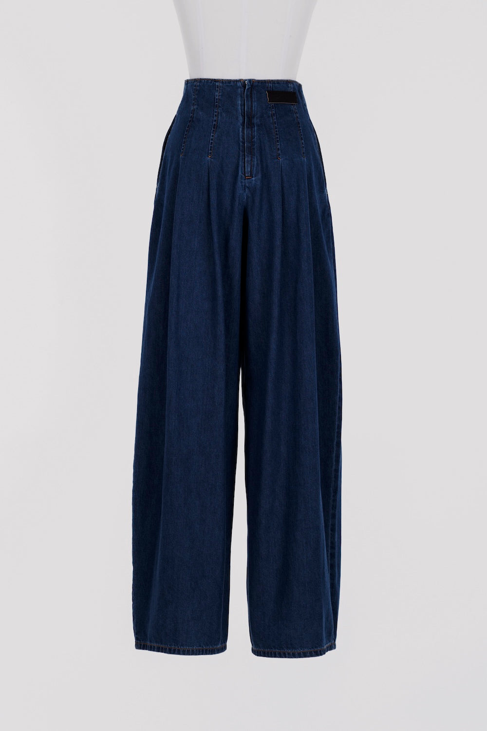 PLEATED WIDE LEGGED JEANS - FETICO