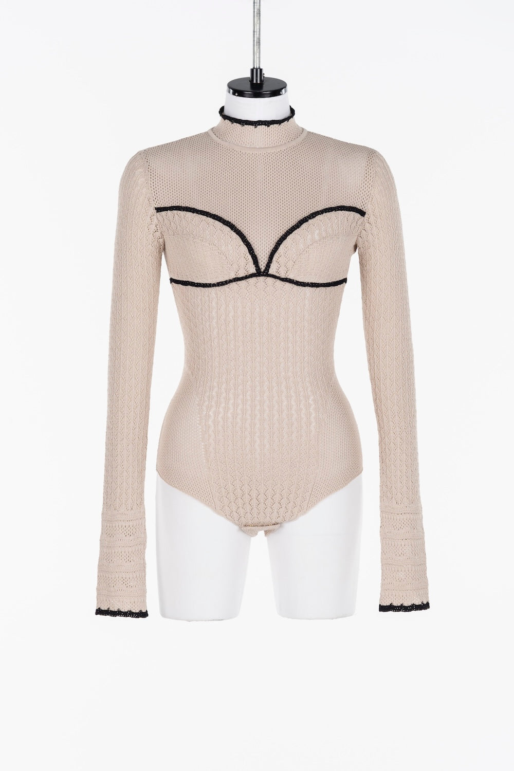 LACE KNIT BODYSUIT - FETICO