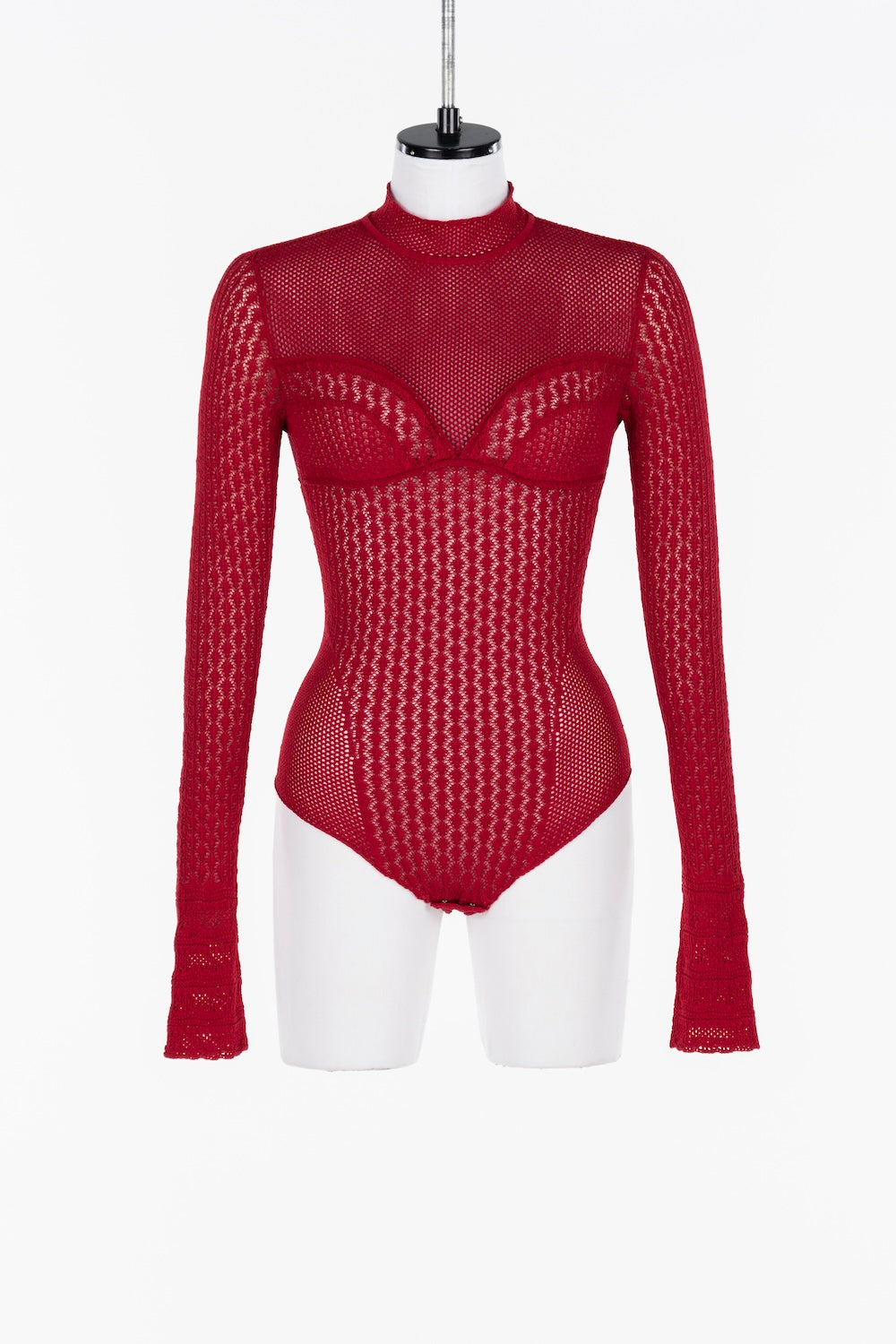 LACE KNIT BODYSUIT - FETICO