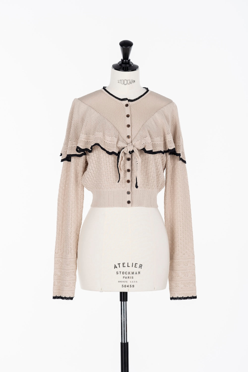 LACE KNIT CAPE CARDIGAN - FETICO
