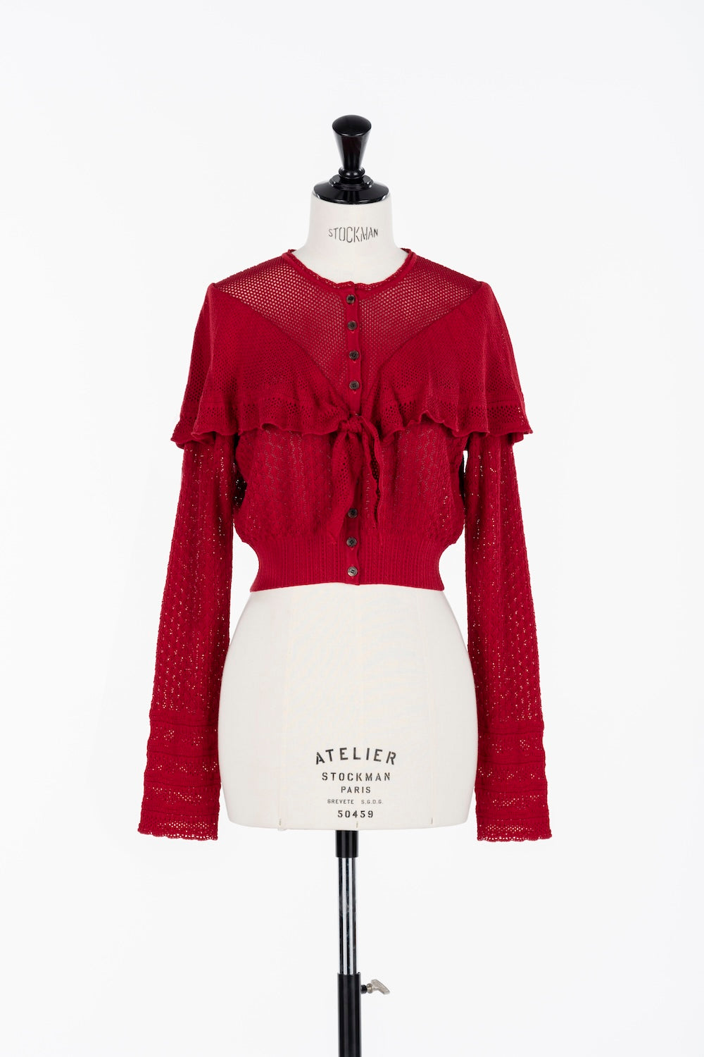 LACE KNIT CAPE CARDIGAN - FETICO