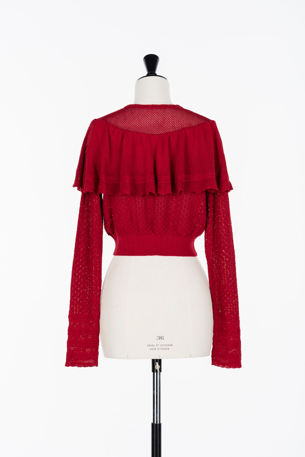 LACE KNIT CAPE CARDIGAN - FETICO