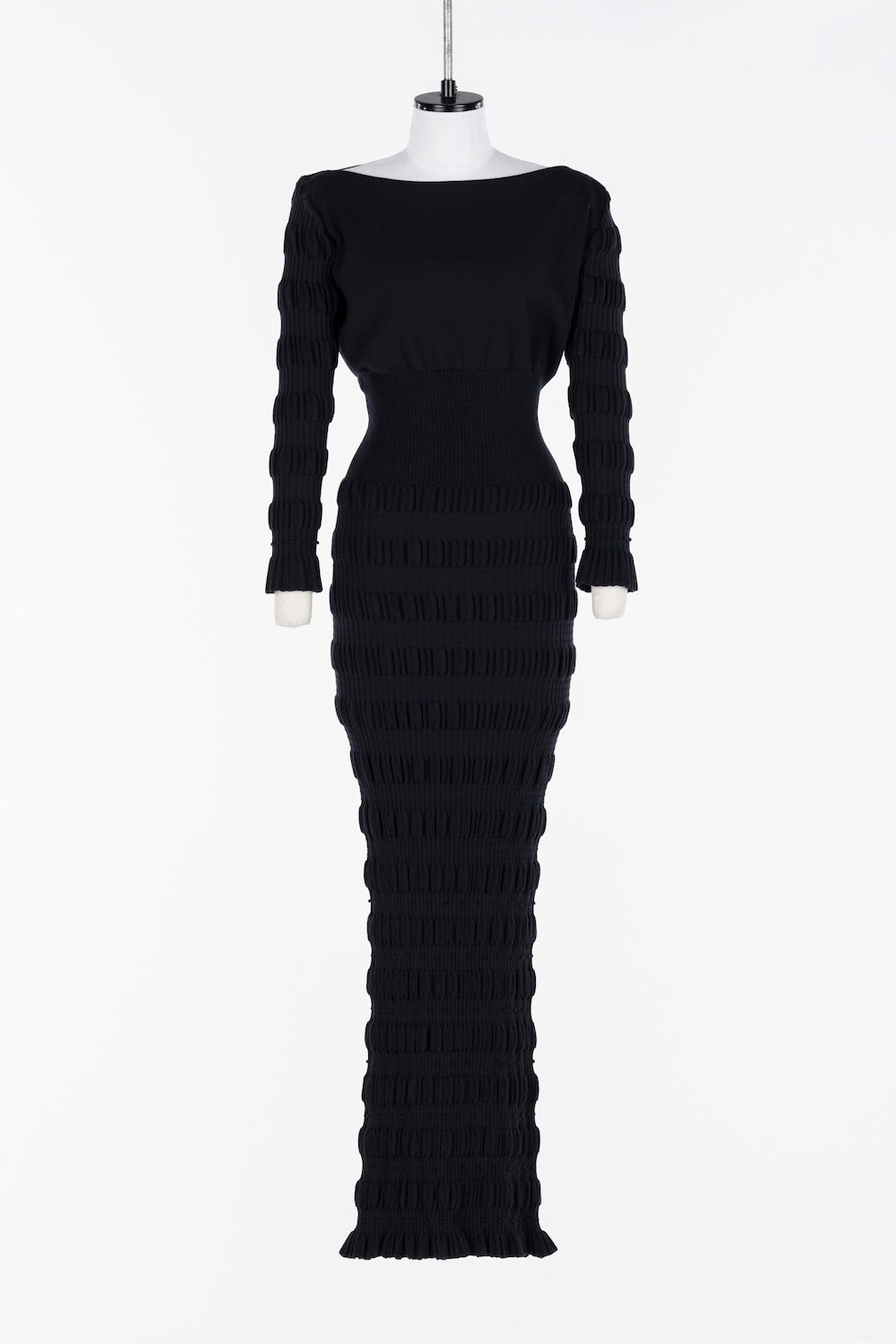 STRIPE KNIT LONG DRESS - FETICO