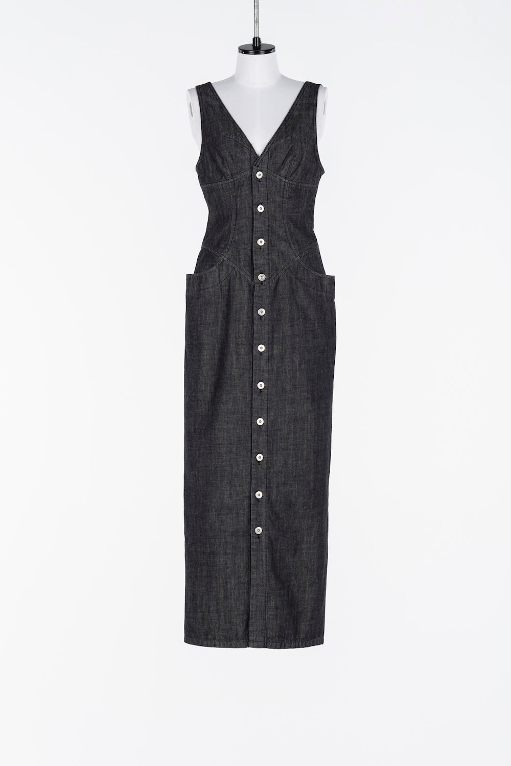 DENIM SLEEVELESS DRESS - FETICO