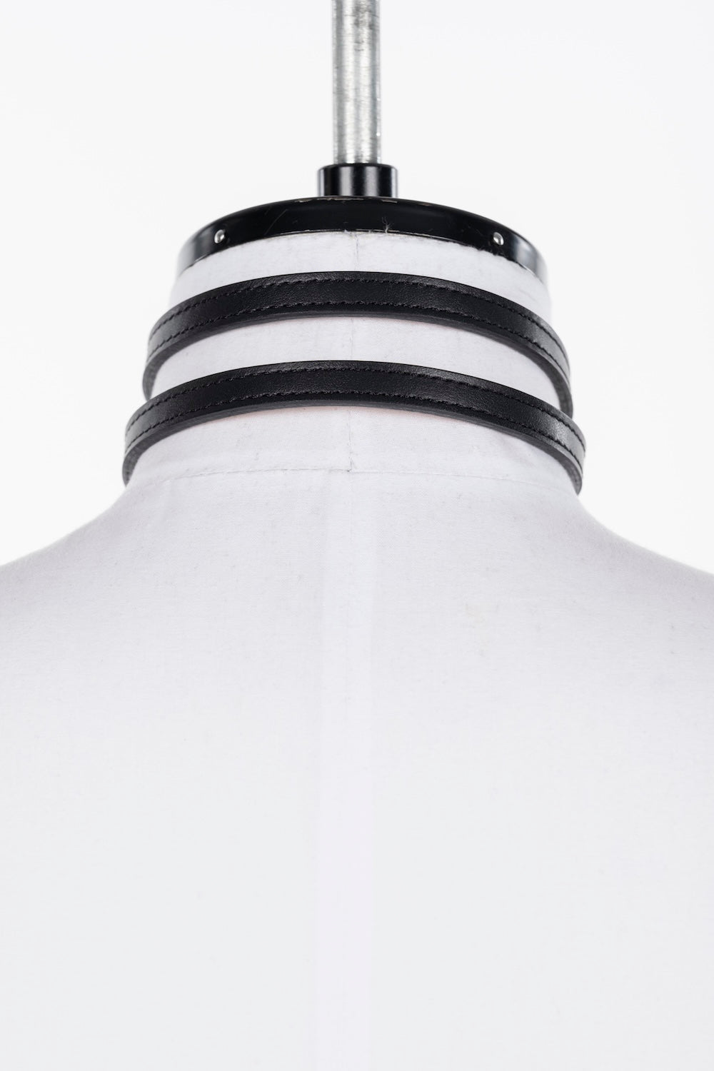 LEATHER SKINNY CHOKER - FETICO
