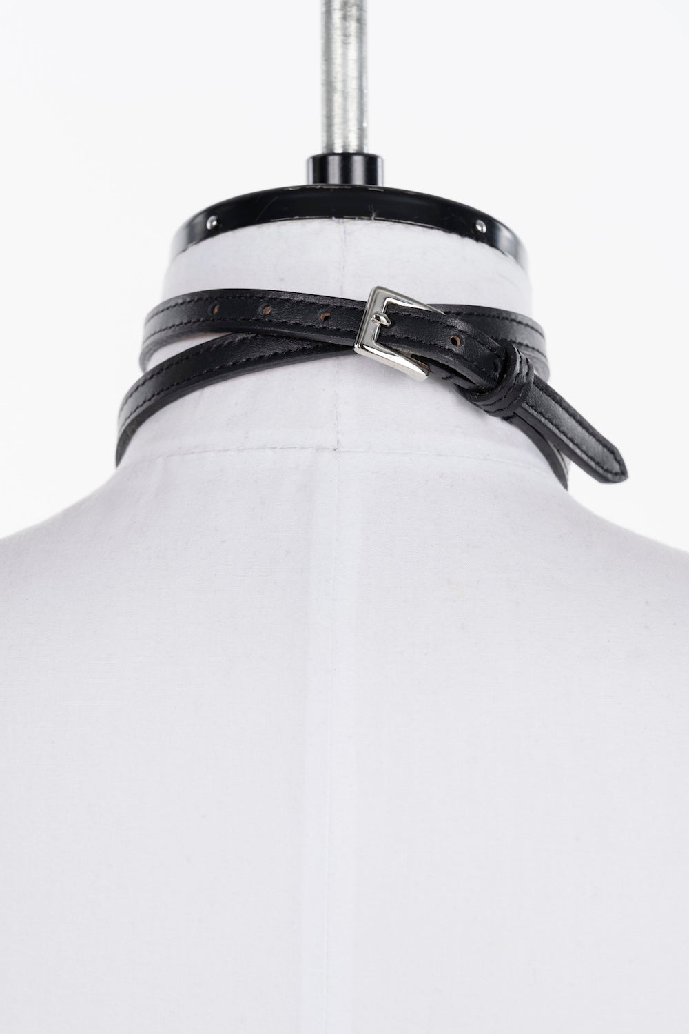 LEATHER SKINNY CHOKER - FETICO
