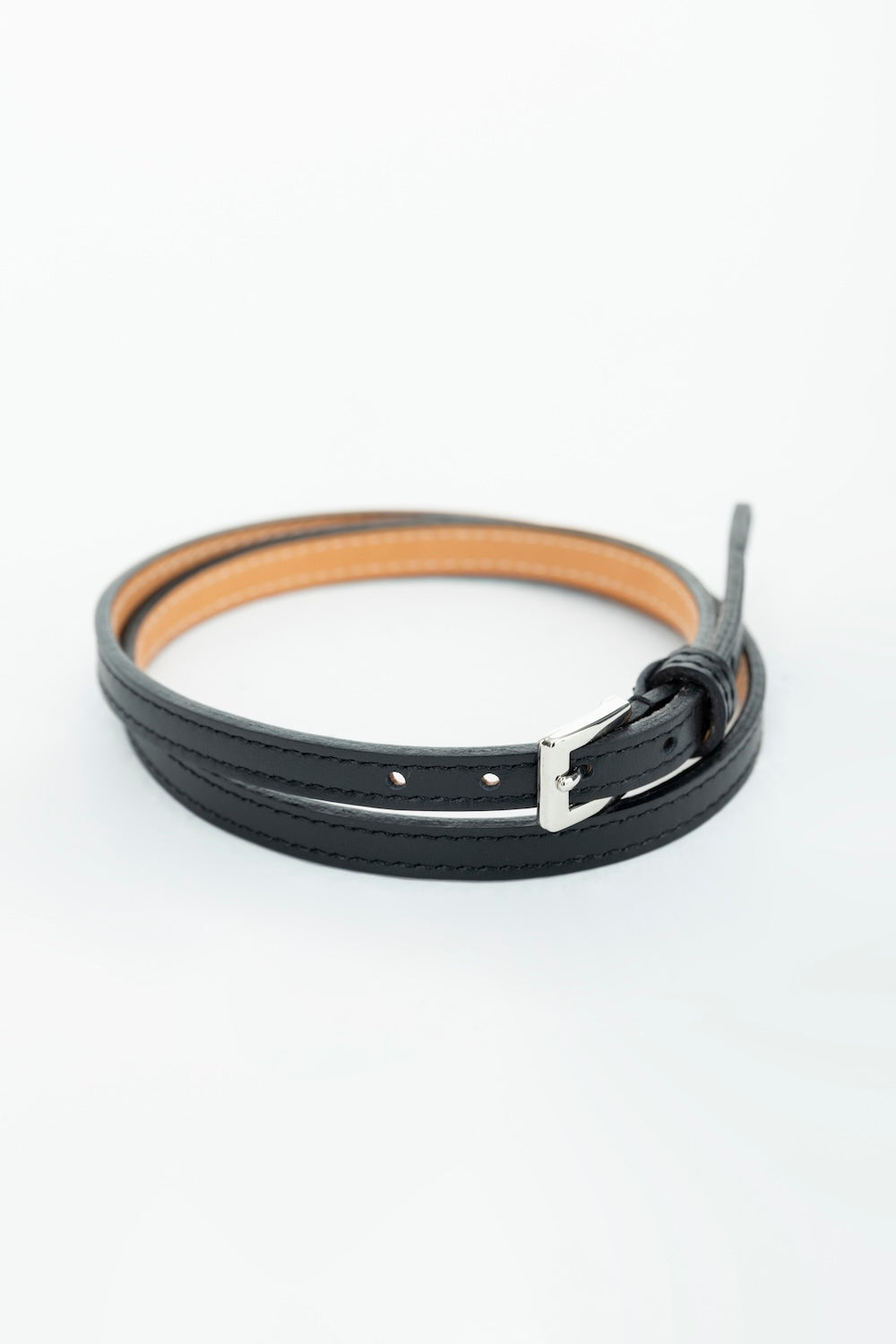 LEATHER SKINNY CHOKER - FETICO