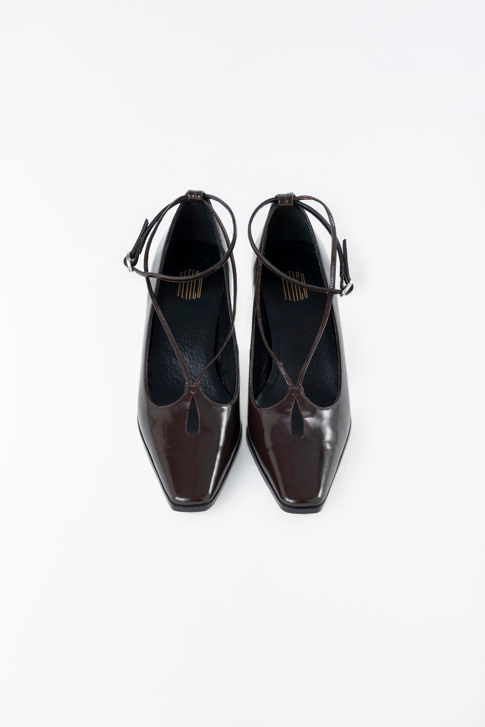 CUT OUT LEATHER HEELS - FETICO