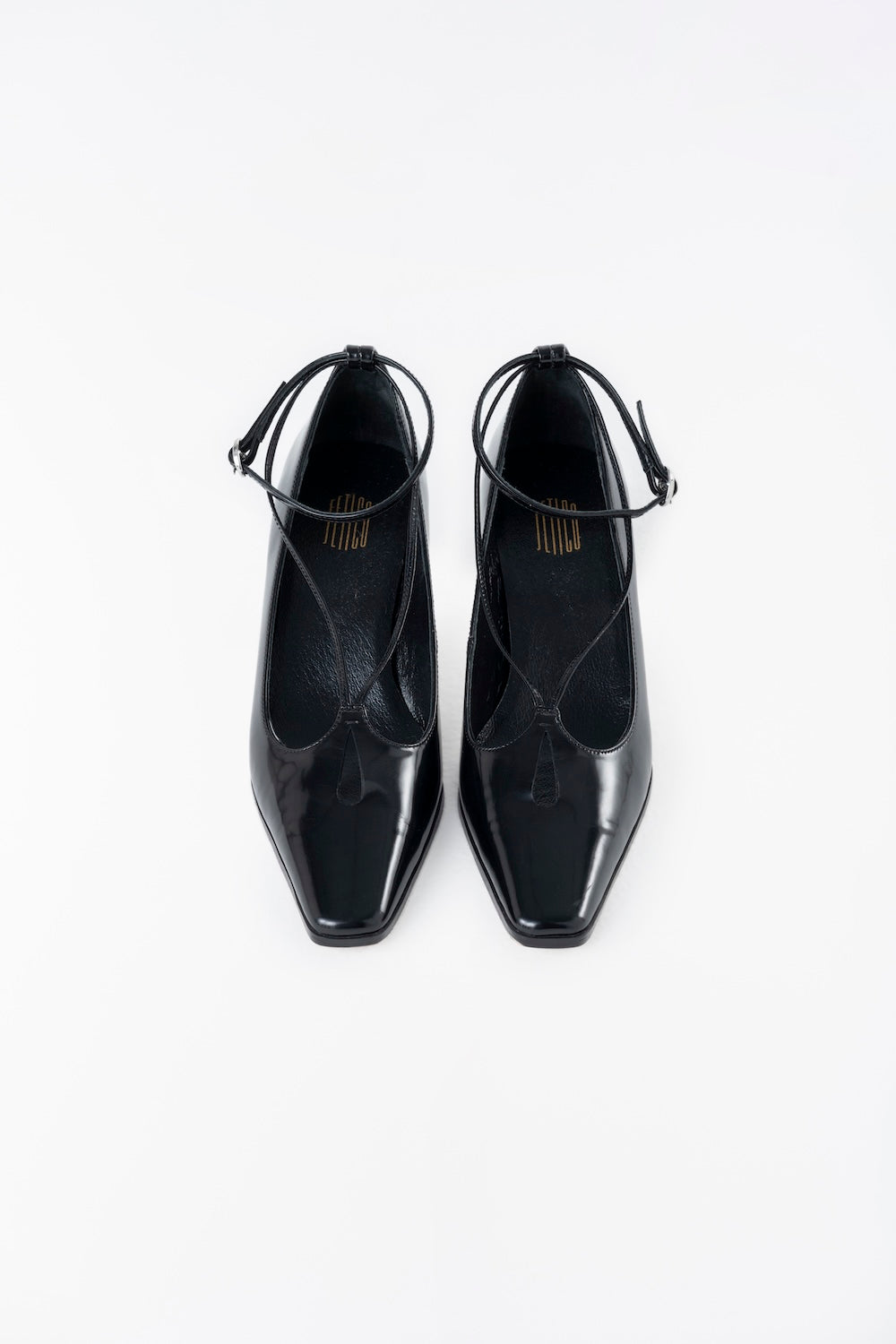 CUT OUT LEATHER HEELS - FETICO
