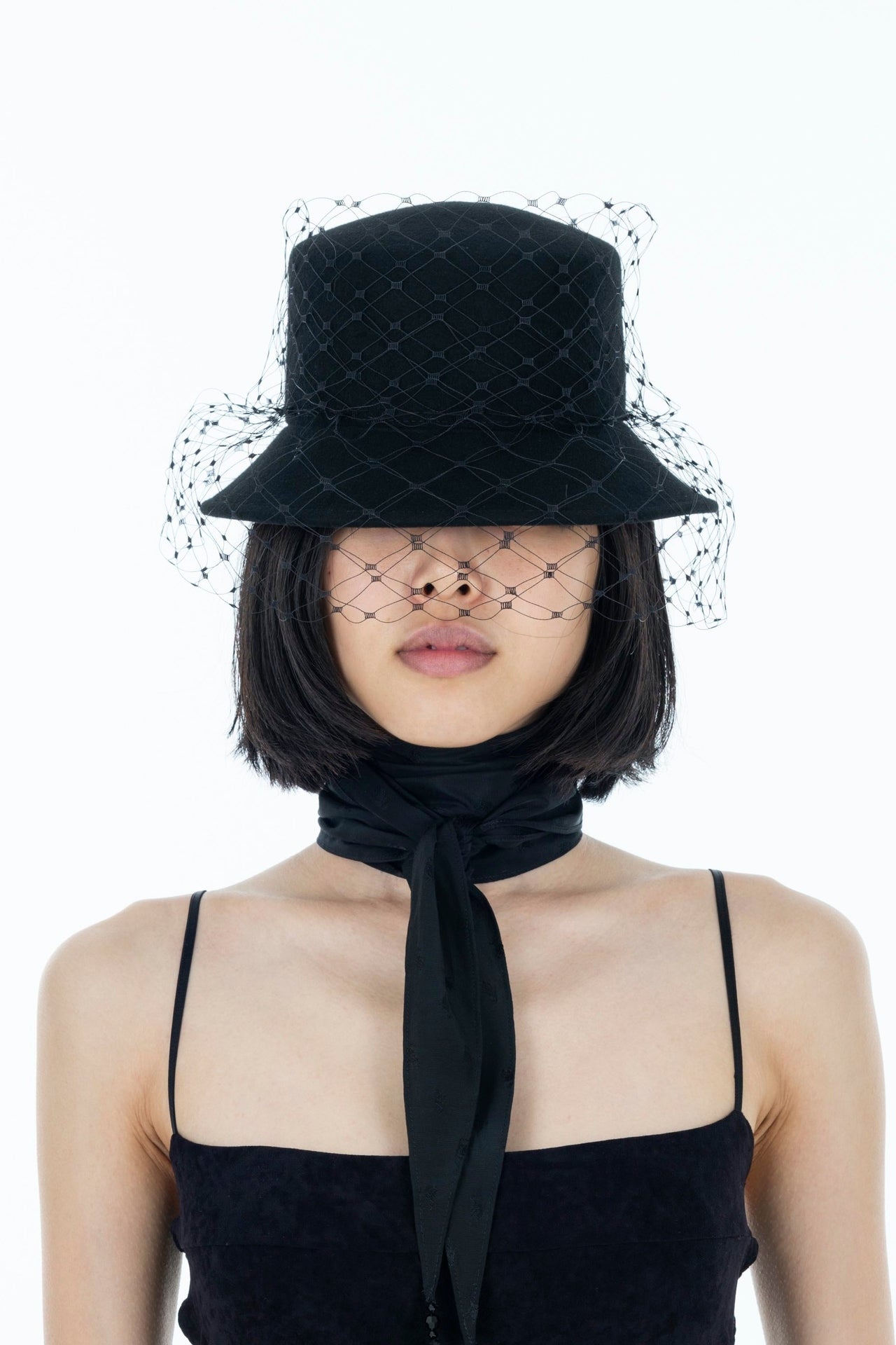 FETICO × MISA HARADA VEIL BUCKET HAT - FETICO