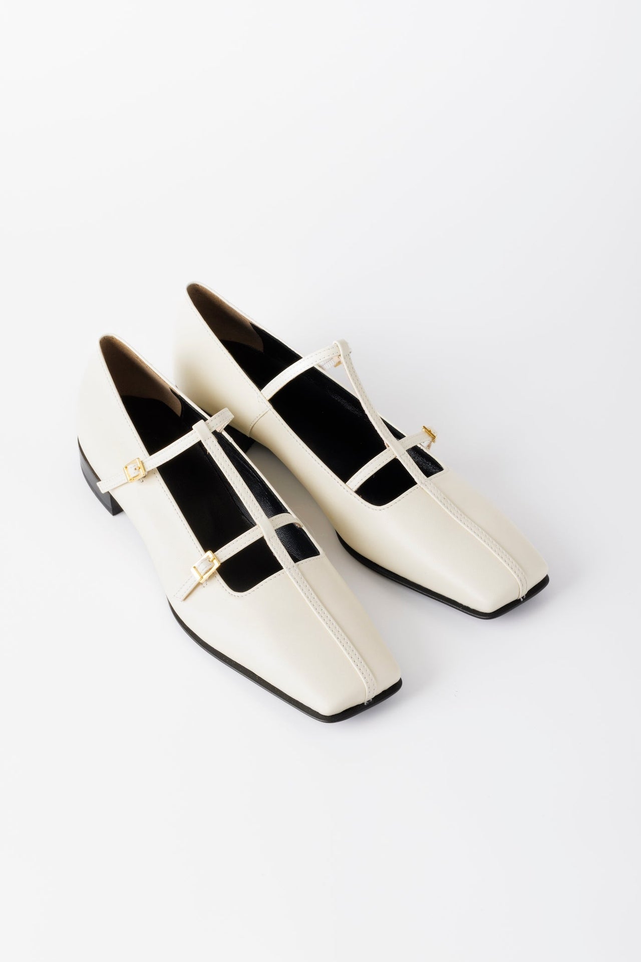 DOUBLE STRAP SQUARE PUMPS - FETICO