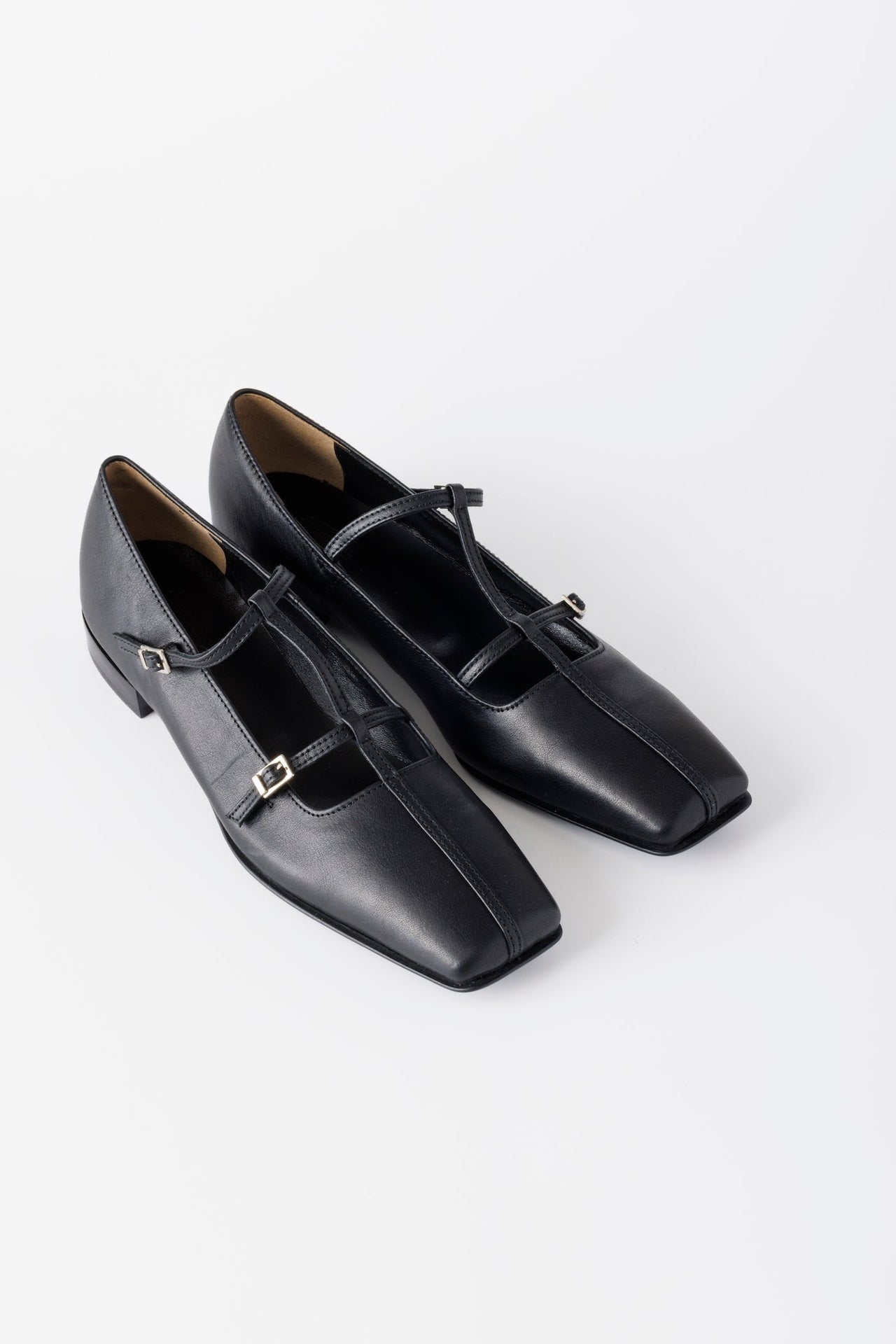 DOUBLE STRAP SQUARE PUMPS - FETICO
