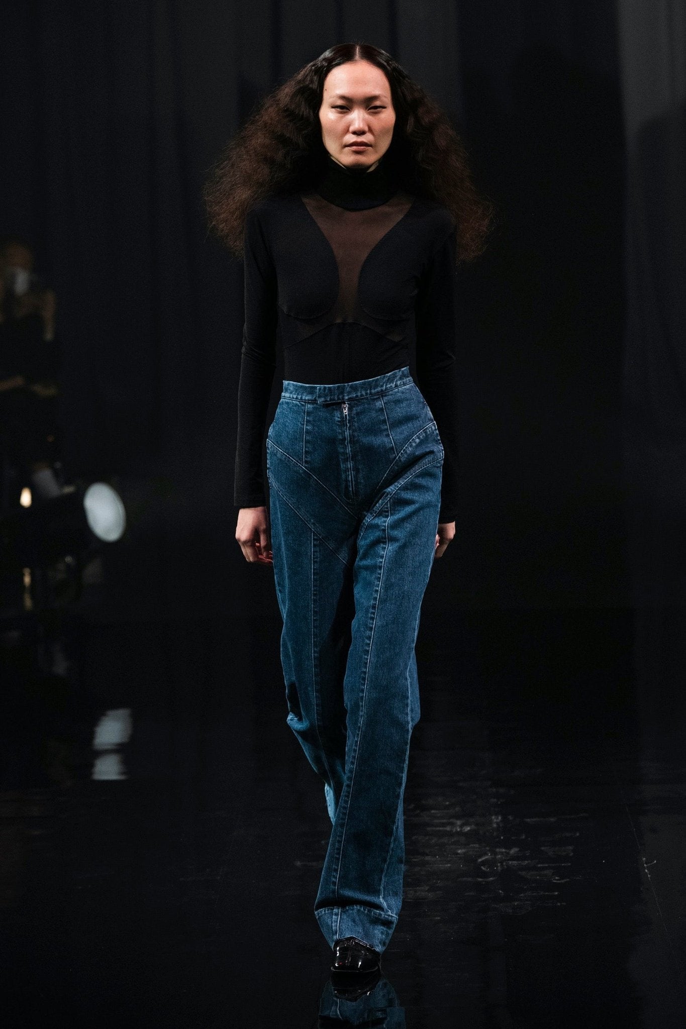 NYLON JERSEY TURTLENECK BODYSUIT - FETICO
