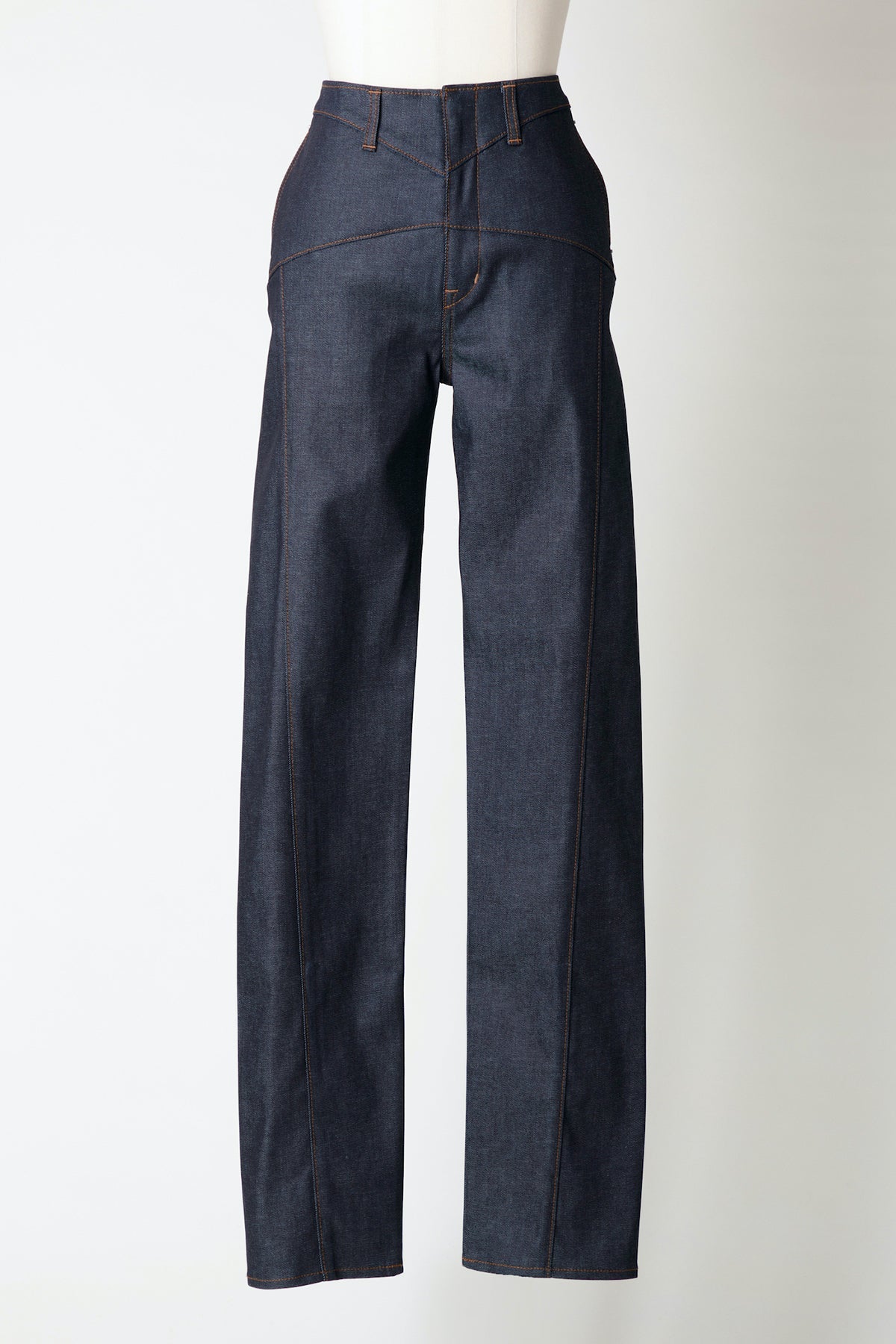 12oz HIGH-RISE COATED JEANS