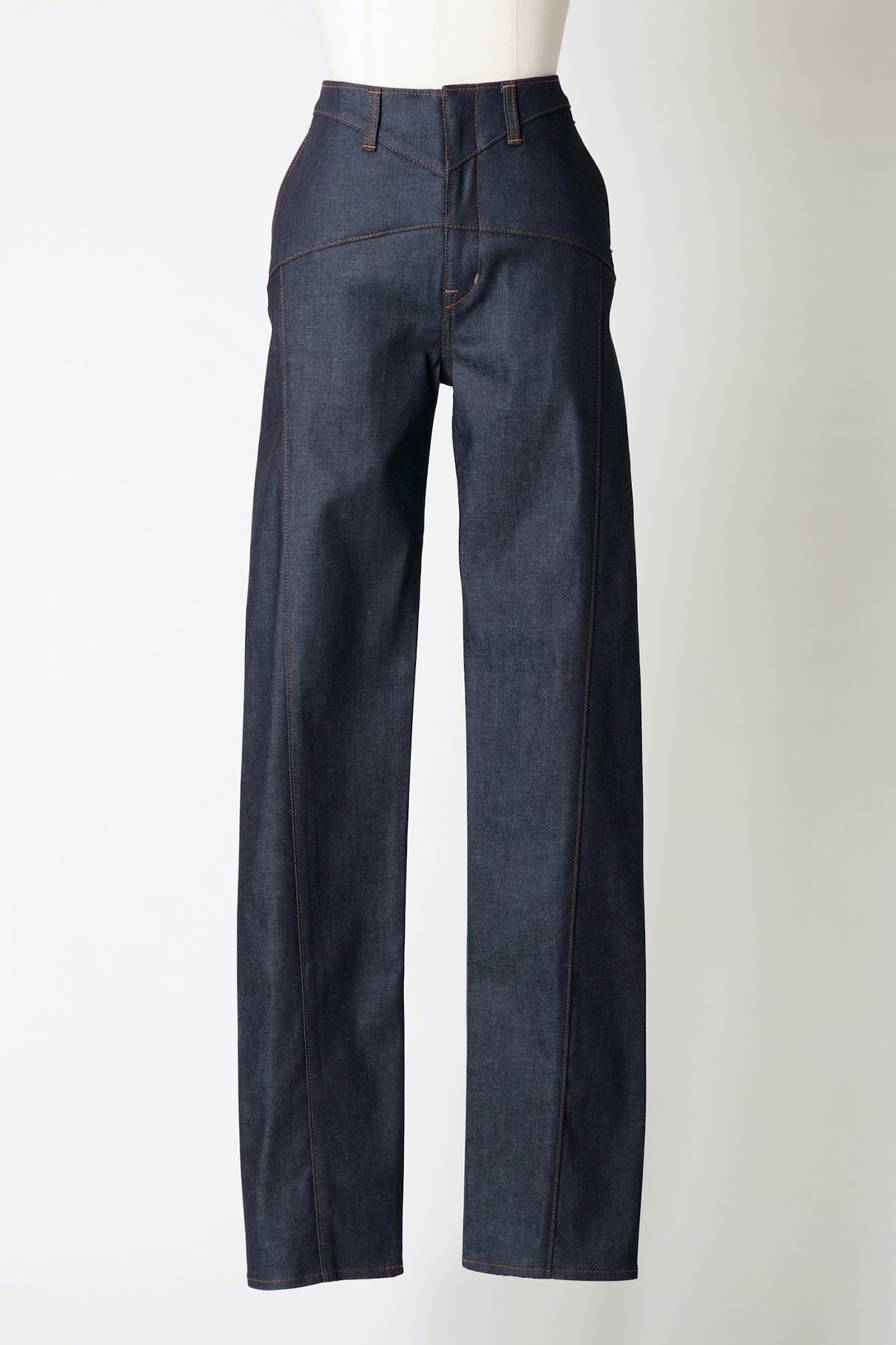 12oz HIGH-RISE COATED JEANS - FETICO