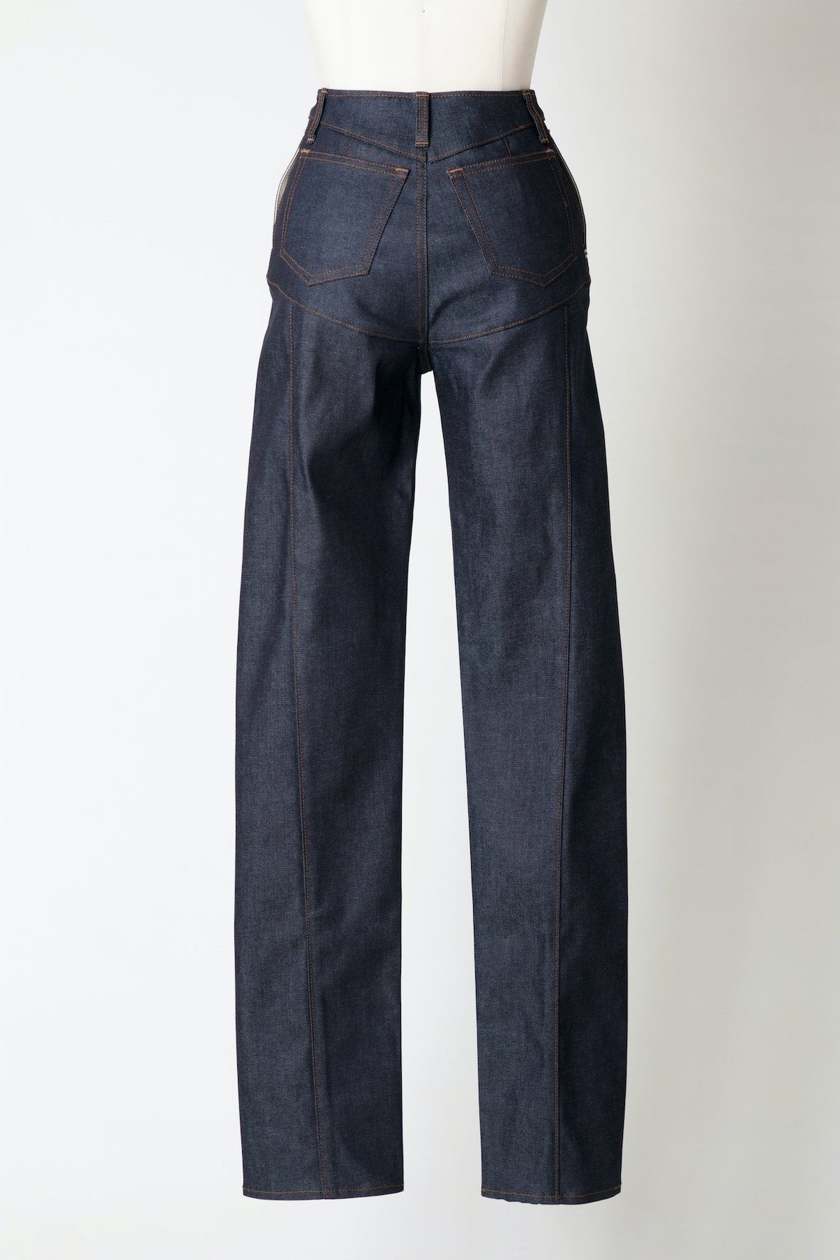 12oz HIGH-RISE COATED JEANS - FETICO