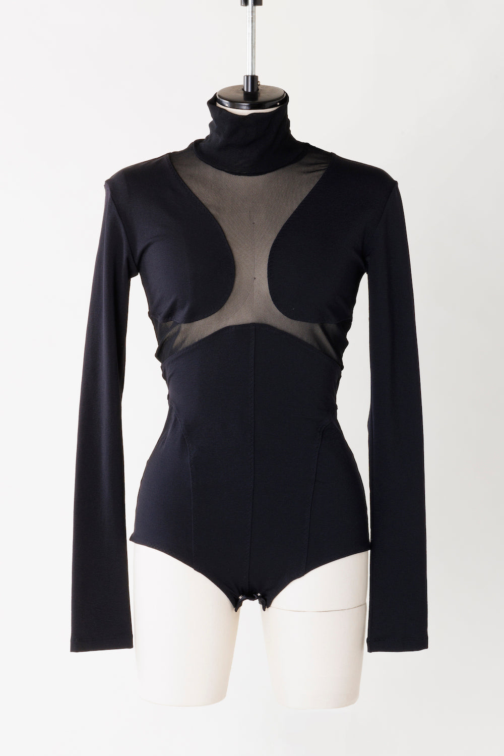NYLON JERSEY TURTLENECK BODYSUIT - FETICO