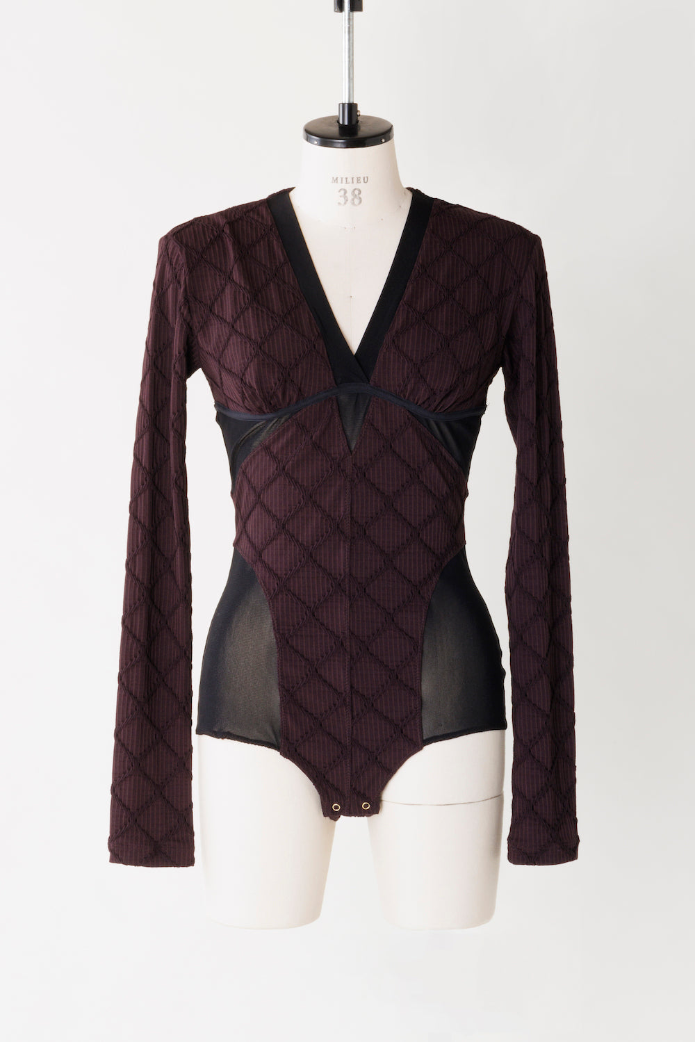 fetico JACQUARD JERSEY PANELED BODYSUIT | techbud.ro