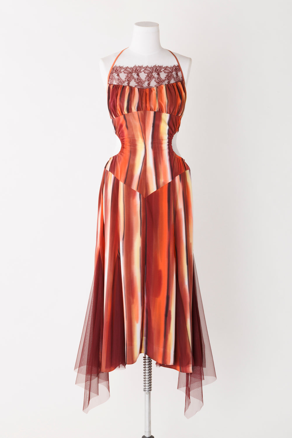 HAND PRINTED HALTER DRESS - FETICO