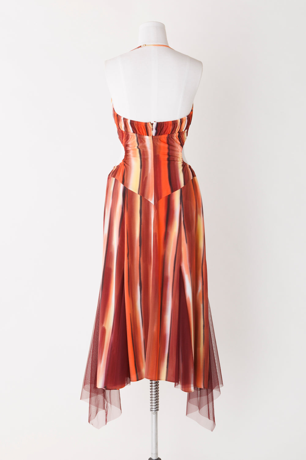 HAND PRINTED HALTER DRESS - FETICO