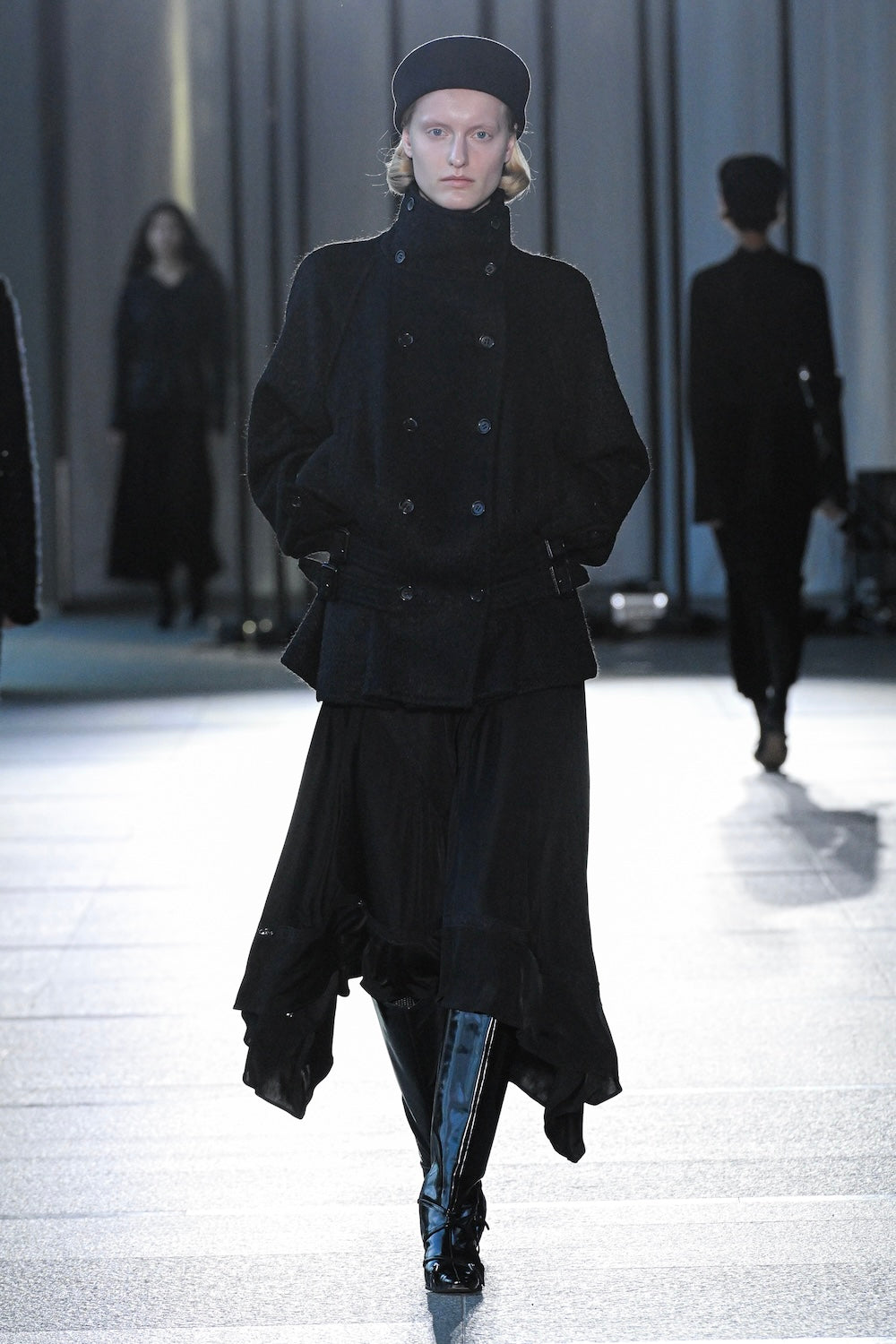 WOOL MOHAIR SHORT TRENCH JACKET - FETICO