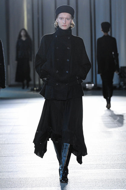 WOOL MOHAIR SHORT TRENCH JACKET - FETICO