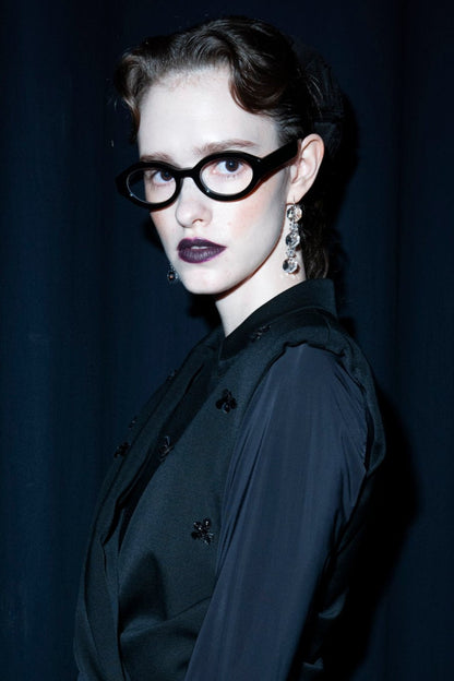 × BLANC OVAL TELEVISION-CUT GLASSES - FETICO