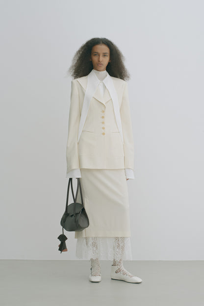 PLEATED PANELED SKIRT - FETICO
